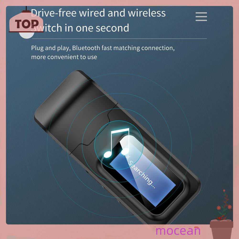 Usb Thu Phát Tín Hiệu Bluetooth Mocean 3.5mm Cho Tv / Xe Hơi | BigBuy360 - bigbuy360.vn