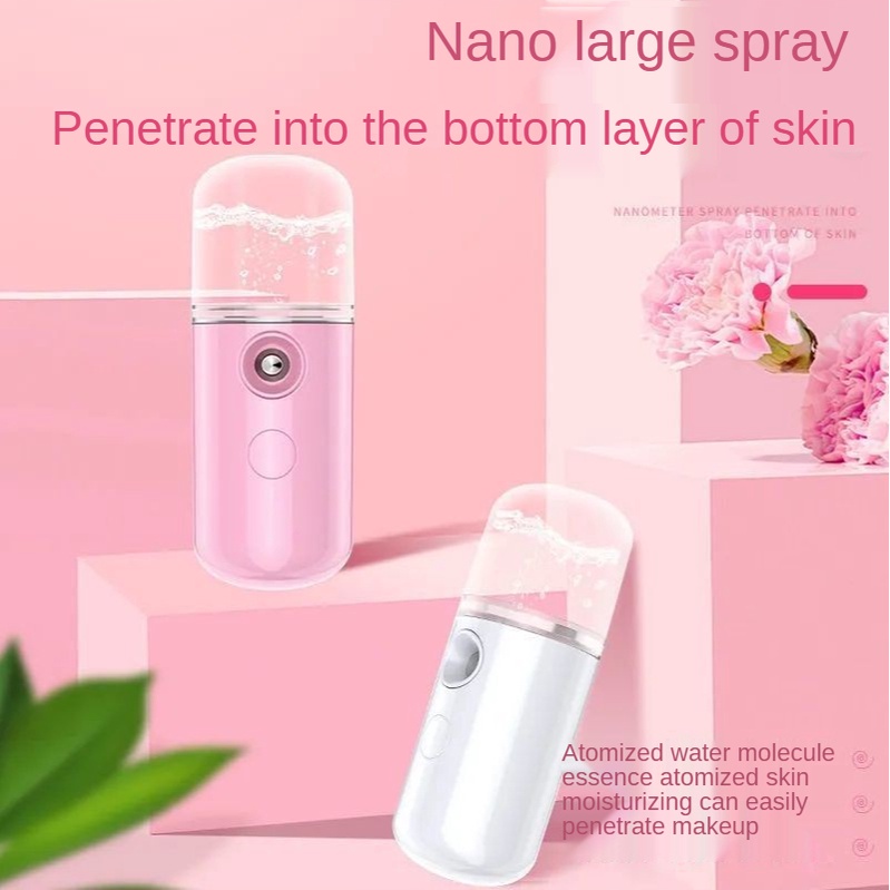 Máy Phun Sương Nano Mini Cầm Tay 30Ml Cổng USB Tiện Lợi Dành Cho Làm Đẹp