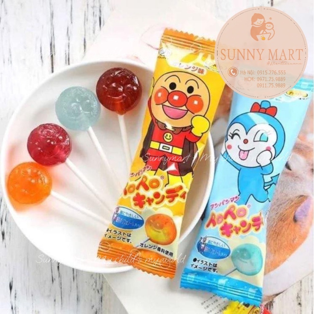 Kẹo mút chống sâu răng chú hề ANPANMAN Nhật