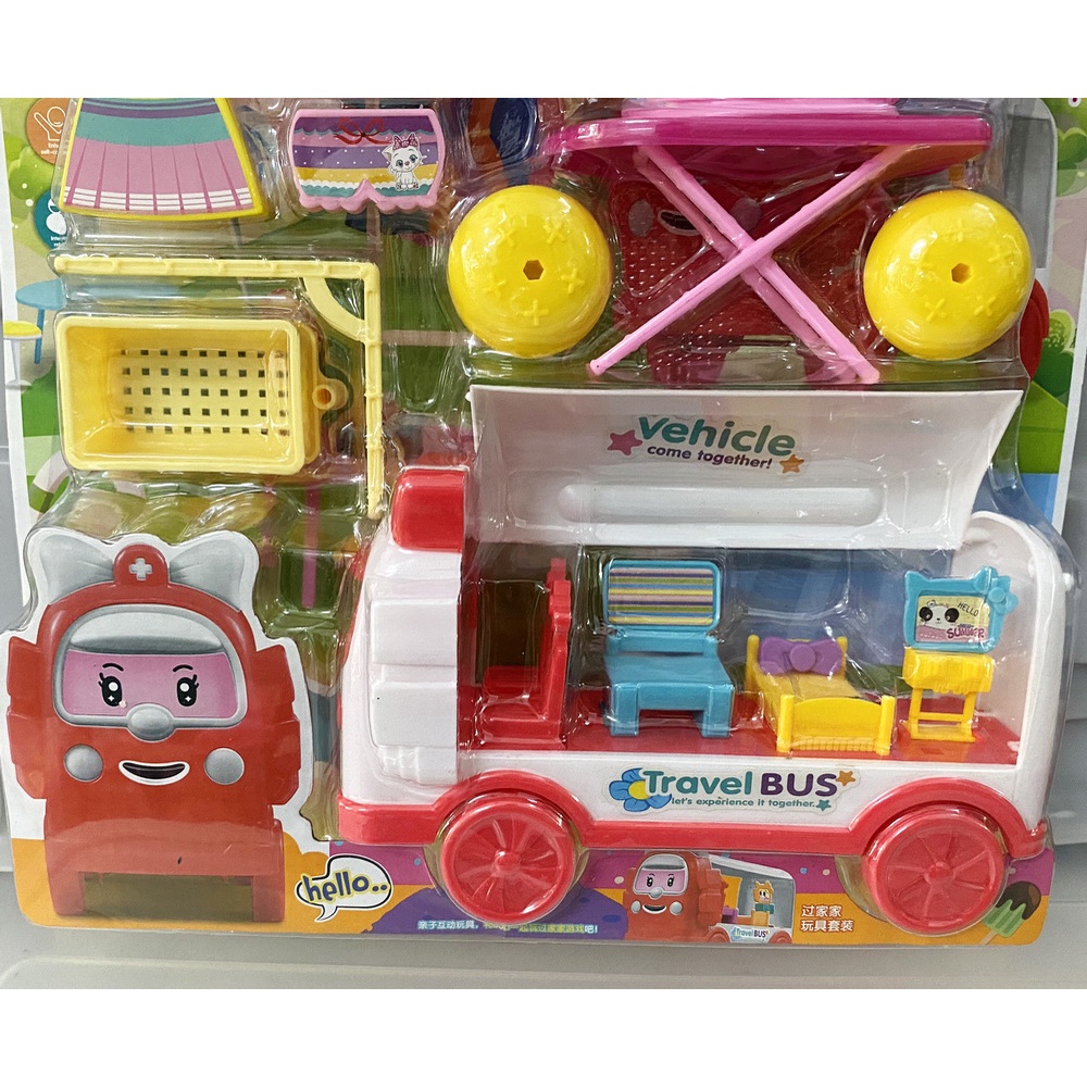 Đồ Chơi Xe Poli Xe Đổ Ăn-Đồ Chơi Gian Hàng Xe Robocar Poli-Đổ Chơi Phụ Kiện Phòng Ngủ Máy Giặt