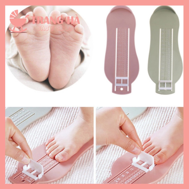 ⚡FreeShip⚡Thước Đo Chiều Dài Bàn Chân Cho Bé 3 Màu Siêu Xinh