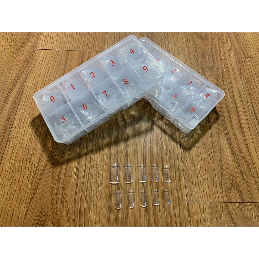Móng Up Hộp Hàn Quốc Form Vuông 500 Móng Trong