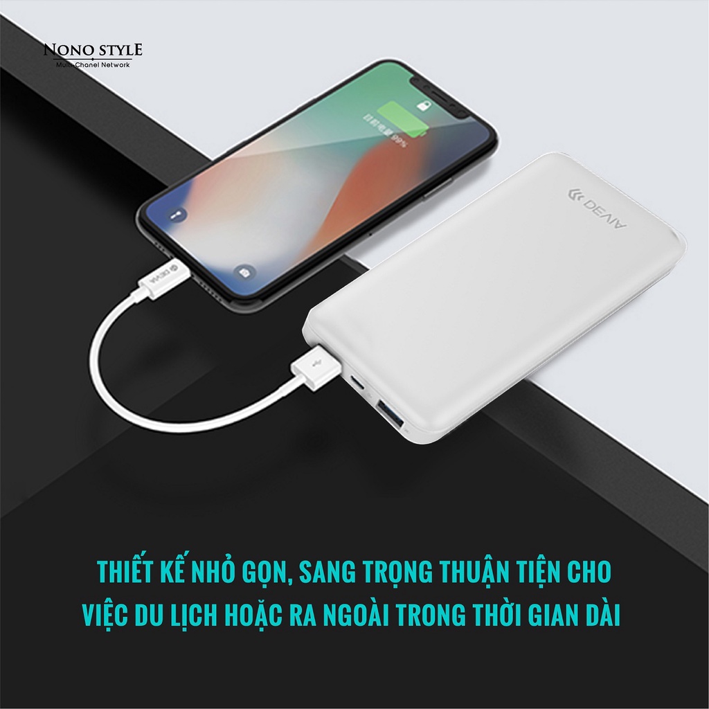 [GIFT] Sạc Pin Dự Phòng Devia 10000 mAh, Bảo Hành 6 Tháng