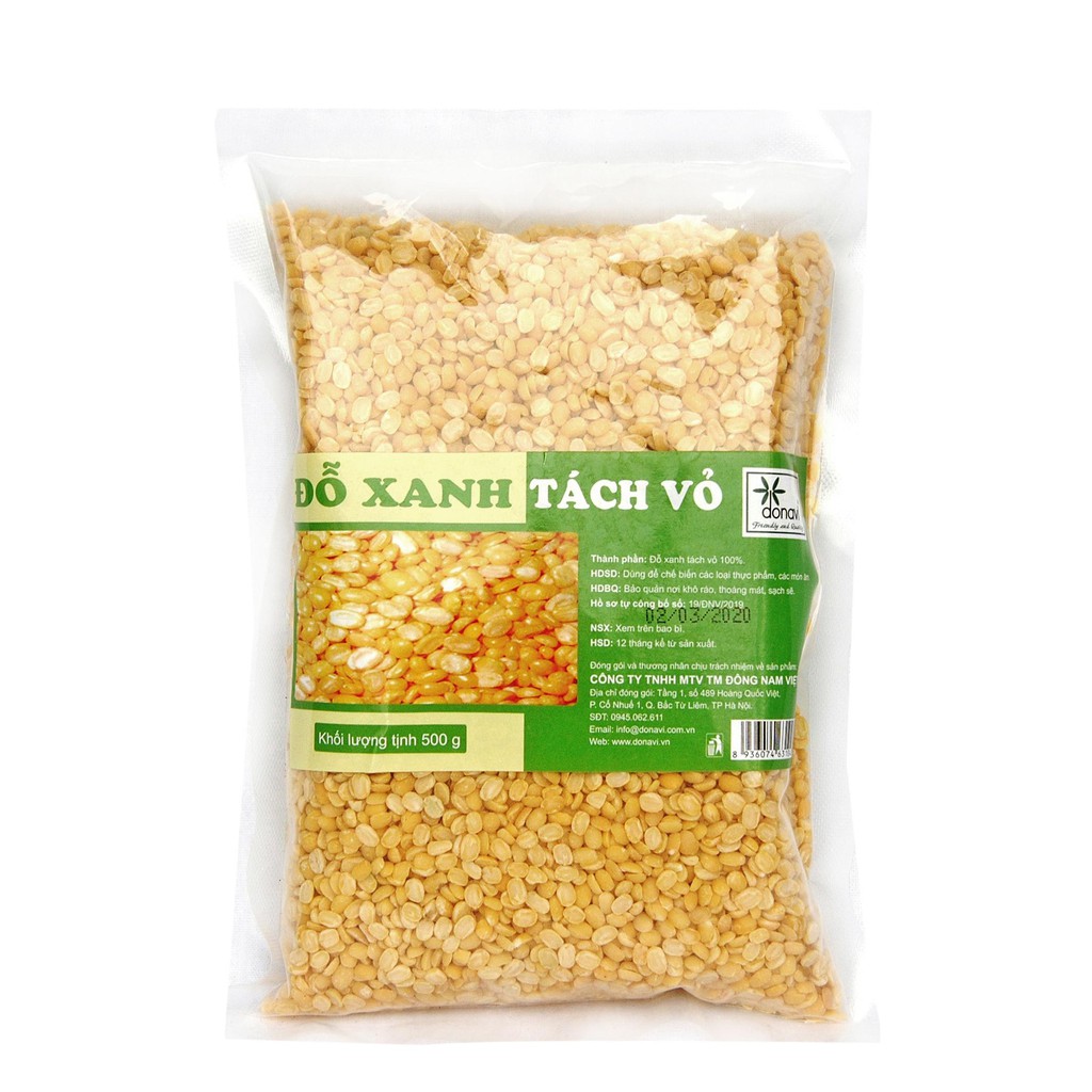 Đỗ xanh tách vỏ Donavi