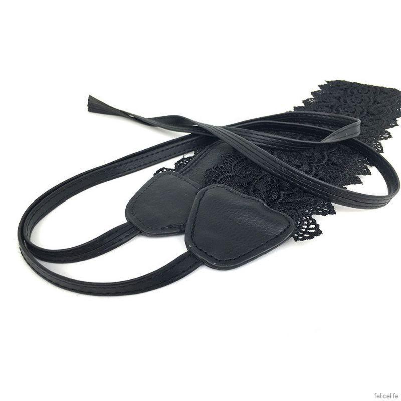 Thắt Lưng Da Pu Phối Ren Hoa Thời Trang Cho Nữ