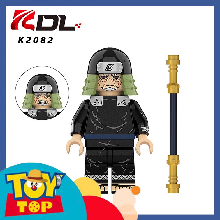 Đồ chơi lắp ráp ghép Naruto Ninja mini mẫu làng lá , Guy  , Sarutobi , Sasori Akatsuki xếp hình KDL 811