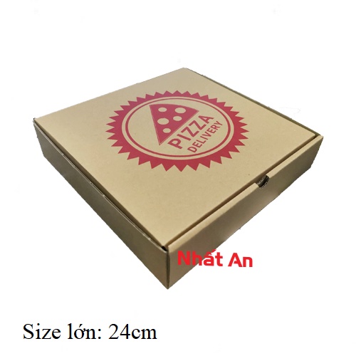 Hộp giấy đựng bánh pizza (Có 2 size) - Set 10 hộp