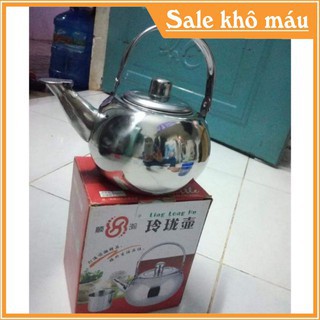 BÌNH PHA LỌC TRÀ INOX CÓ RỔ LỌC XÁC TRÀ INOX CAO CẤP SIZE 14cm ĐUN ĐƯỢC BẾP TỪ