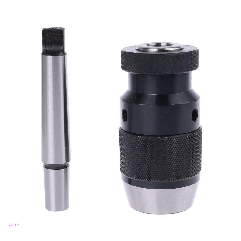 Set 2 Đầu Kẹp Mũi Khoan MT2 B16 1-16mm Không Chìa Khóa Cho Máy Tiện MK2