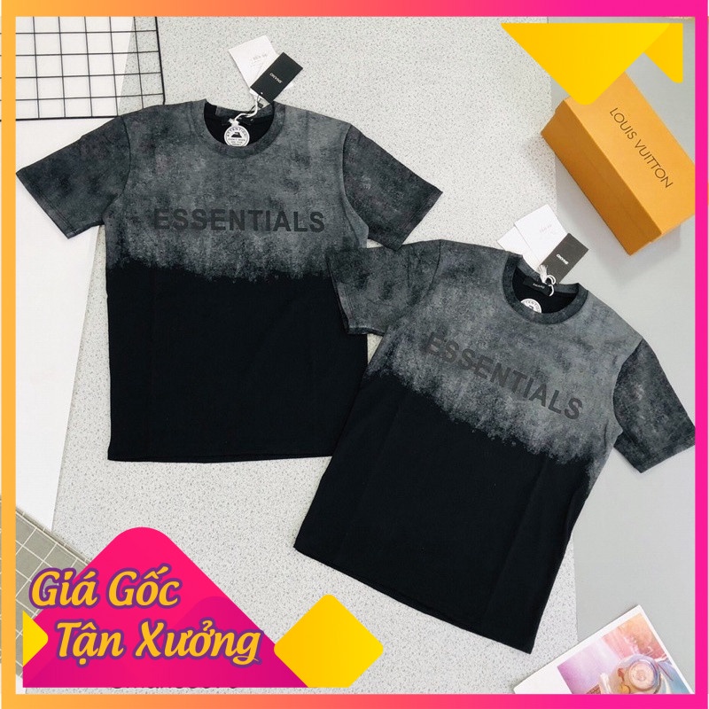 Áo phông nam phối 3D xám chất thun lạnh 4c hàng unisex trẻ trung năng động Còn Hàng