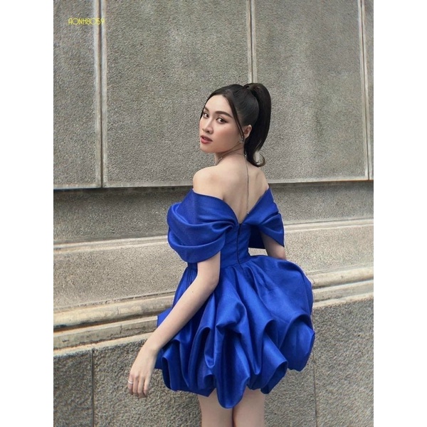Ms1243V ĐẦM XOÈ DÚN TRỄ VAI FULL SIZE S/M/L/XL