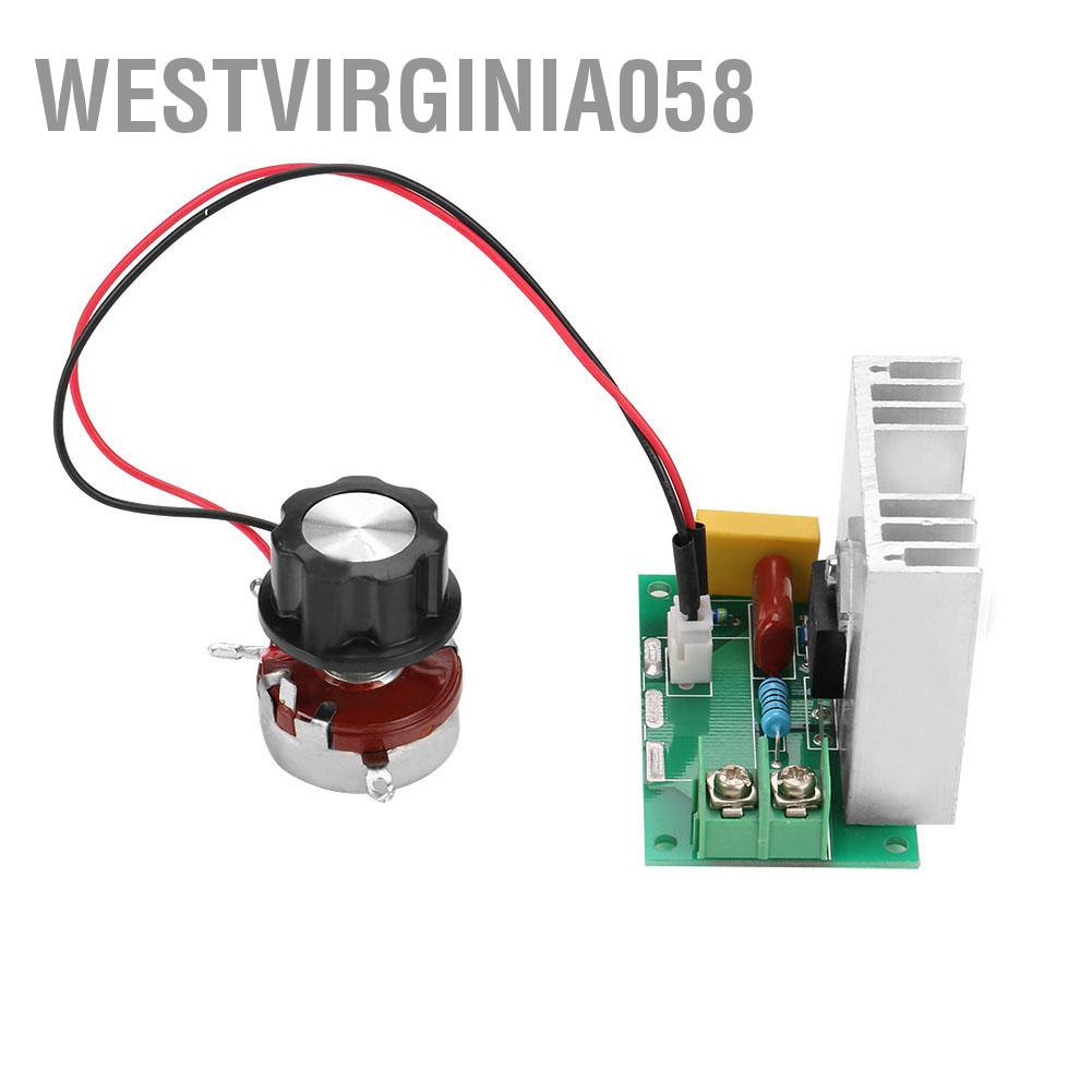 Westvirginia058 AC 0-220V 4000W 40A Motor Speed Controller Voltage Regulator LED Dimmers