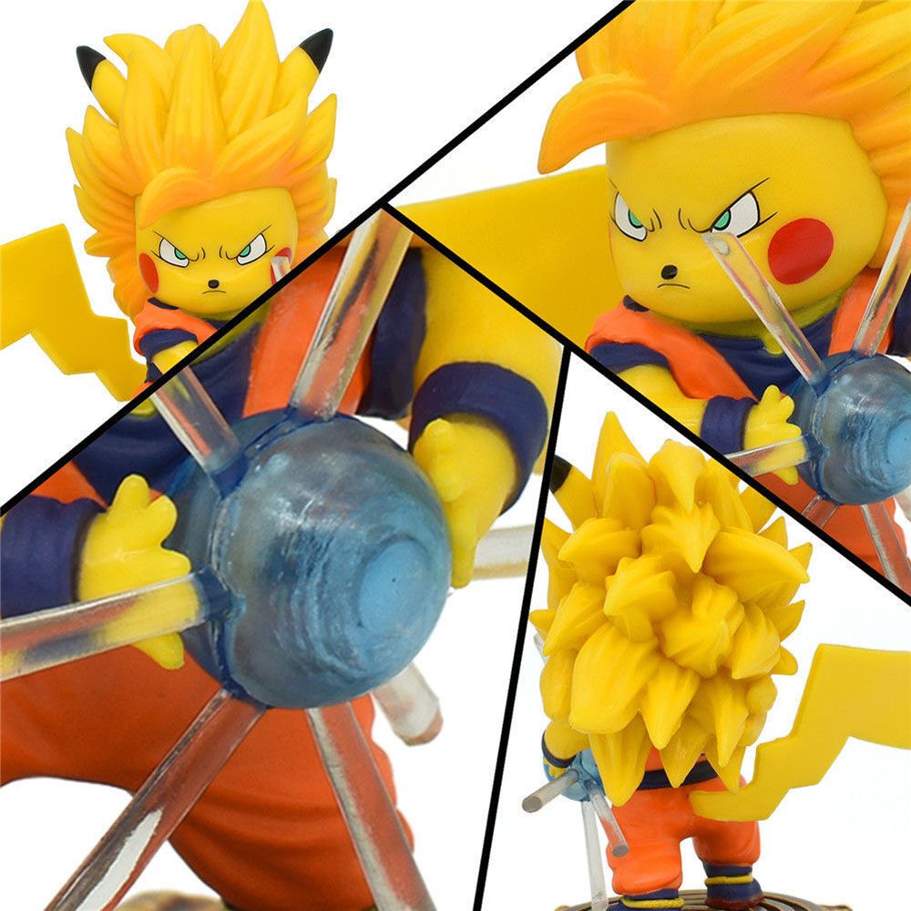 Mô hình nhân vật hoạt hình Pikachu Son Goku bằng PVC