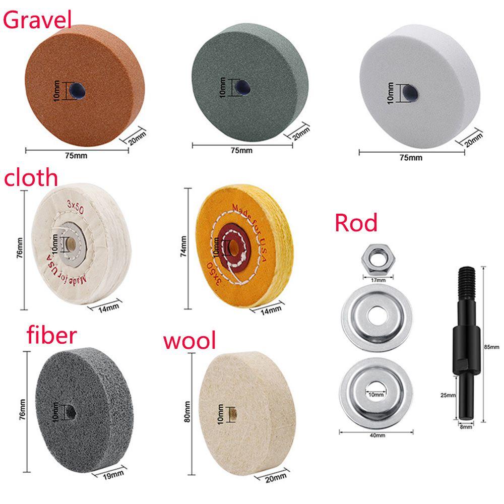 Bánh Xe Mài HARRIETT Mini 1 Cái Đánh Bóng|Đĩa Xoay Mài Kim Loại Chuyên Dụng