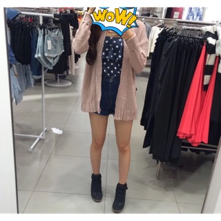Áo len cardigan lông dê HM auth