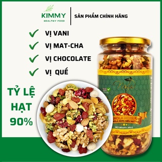 Granola Ăn Kiêng siêu hạt NOFA 500g 90% Hạt, 7 loại hạt nhiều Macca, Óc chó đỏ, Ngũ cốc Ăn kiêng, Giảm cân - Kimmy Healt