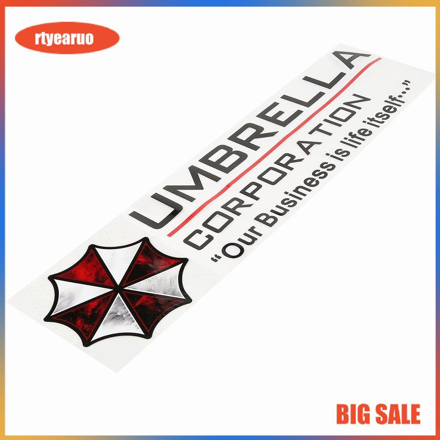 Sticker Dán Trang Trí Xe Hơi Hình Biểu Tượng Umbrella Corporation Chống Thấm Nước