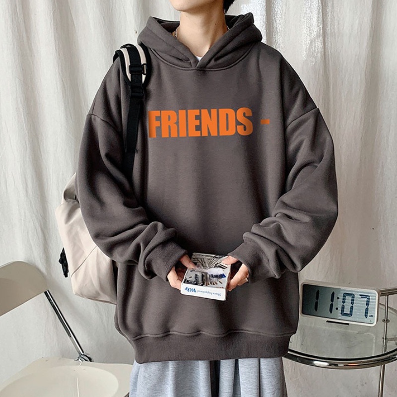 Áo Hoodie dài tay in chữ V thời trang cho nam size M-5XL