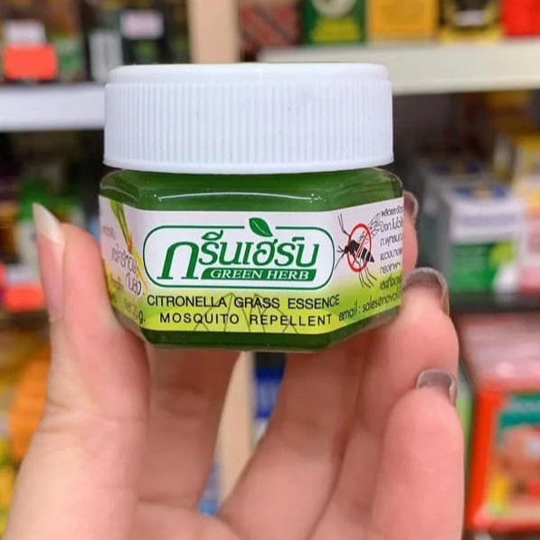 Dầu Cù Là Sả Muỗi Đốt Green Herb Citronella Essence Balm 20gr Thái Lan