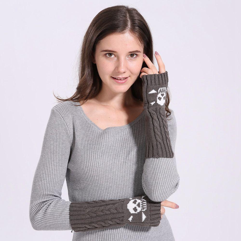 MOCHO Găng Tay Giữ Ấm Cánh Tay Mềm Mại Co Giãn Cho Nữ