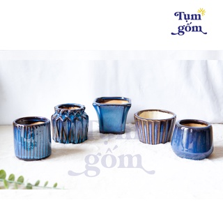 Chậu gốm mini - chậu gốm trồng cây