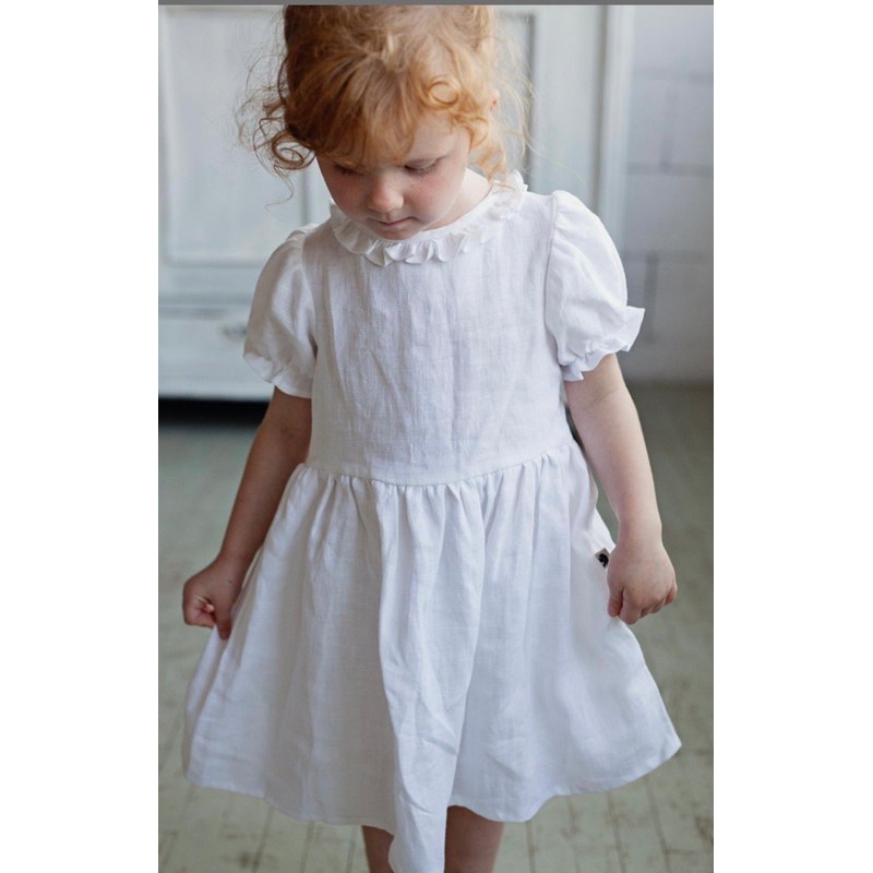 Đầm trắng công chúa hoàng gia bé gái