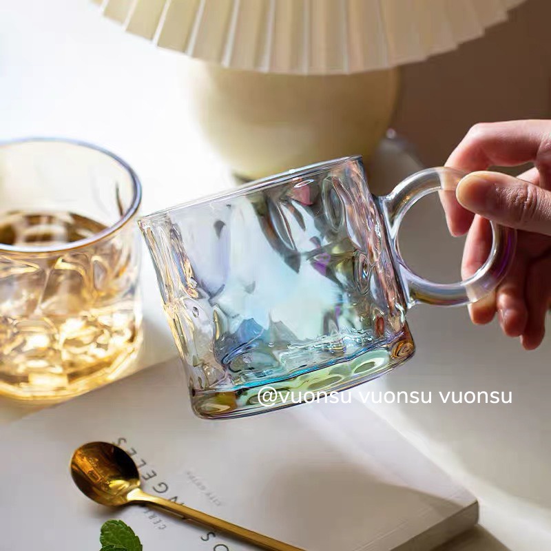 Cốc thủy tinh chịu nhiệt quai cầm hình tai - VS351