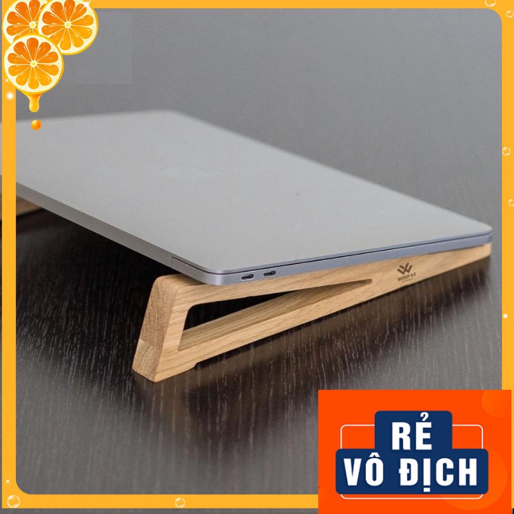 Đế Tản Nhiệt Laptop Gỗ Kê Đỡ Macbook Air Pro 15.6 inch, 14 inch, 13 inch, 17 inch gấp gọn để bàn đa năng