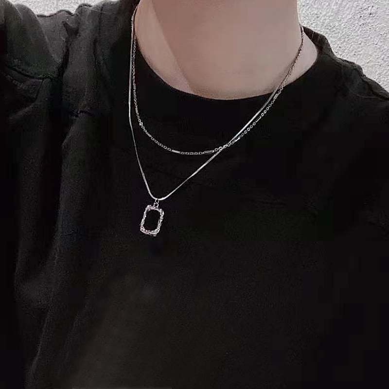 Vòng cổ hai lớp thiết kế đơn giản phong cách Hàn Quốc