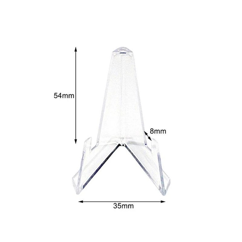 Giá Đỡ Trưng Bày Trang Sức Hình Tam Giác Bằng Nhựa Trong Suốt 54x35mm