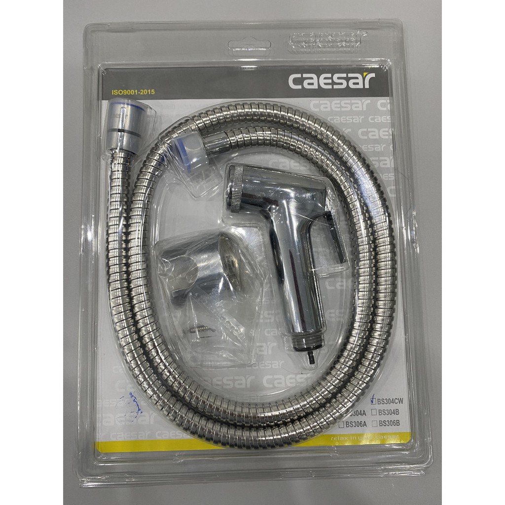 Vòi xịt vệ sinh Caesar cao cấp BS304CW chính hãng 100% bảo hành 12 tháng