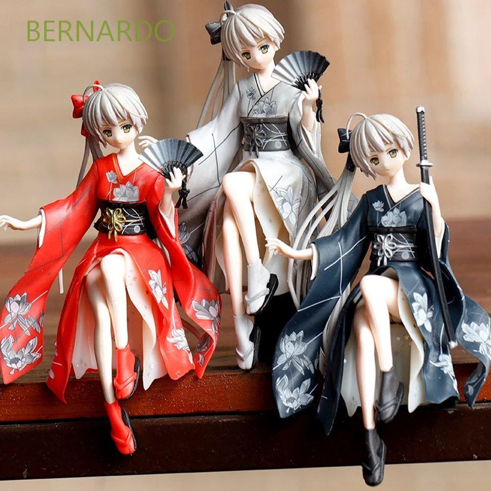 BERNARDO Car Ornaments Action  Figures Japan Anime Girl Figure Yosuga no Sora Collection Model Model Toys Anime Doll PVC Car Decoration for Gift Kasugano Kimono/Multicolor