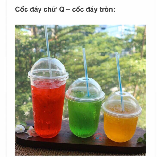 100 cốc trà sữa chữ U