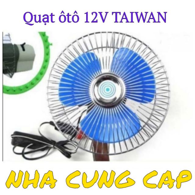 Quạt ÔTÔ DC 12V CHÍNH HÃNG TAIWAN