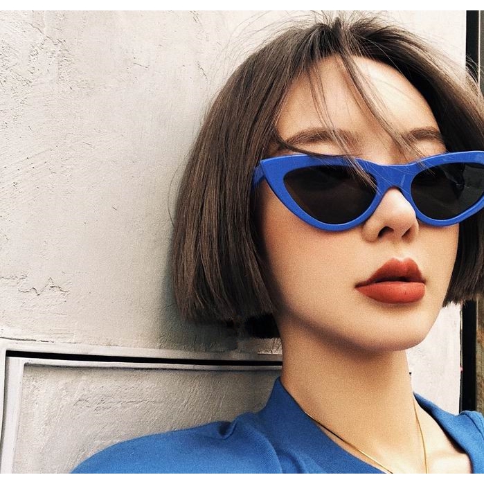 Kính mát hình dạng mắt mèo phong cách Vintage Retro