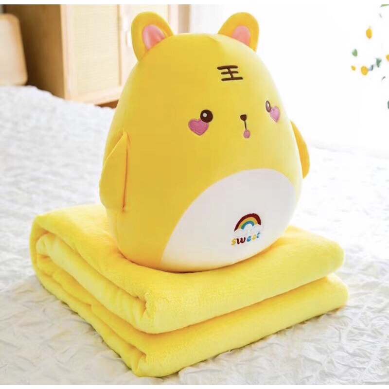 Bộ chăn gối văn phòng đa năng hình thú siêu xinh