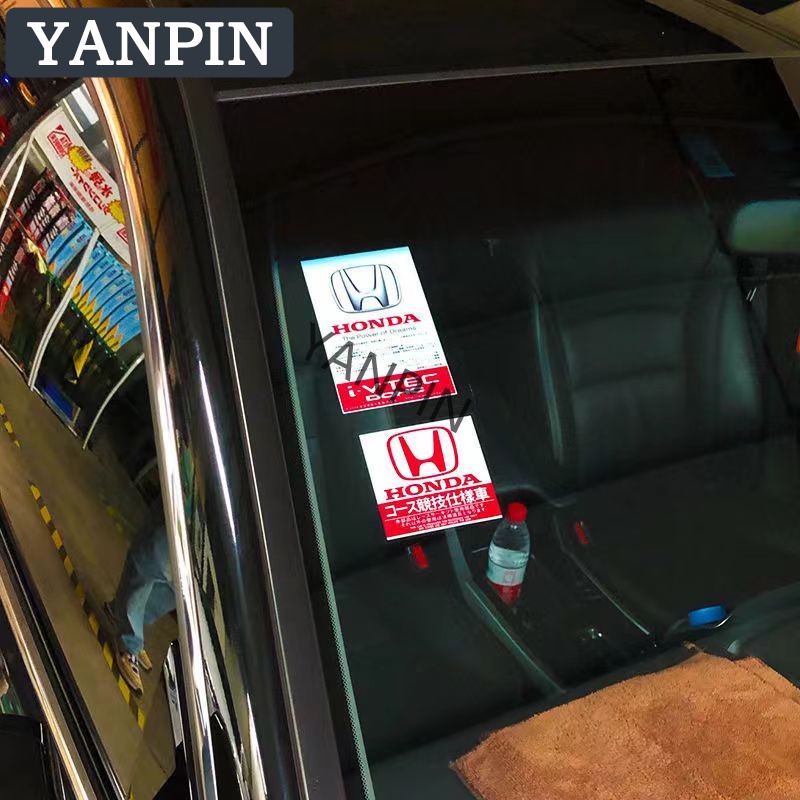 JDM Miếng Dán Tĩnh Điện Trang Trí Kính Chắn Gió Xe Hơi