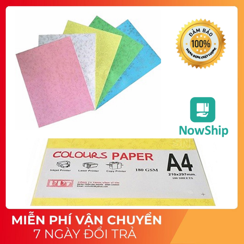 Bìa Thơm A4 ĐL180gsm (100 tờ) , ĐL 80gsm (250 tờ) (Giấy Bìa Thơm Hoa Vân)