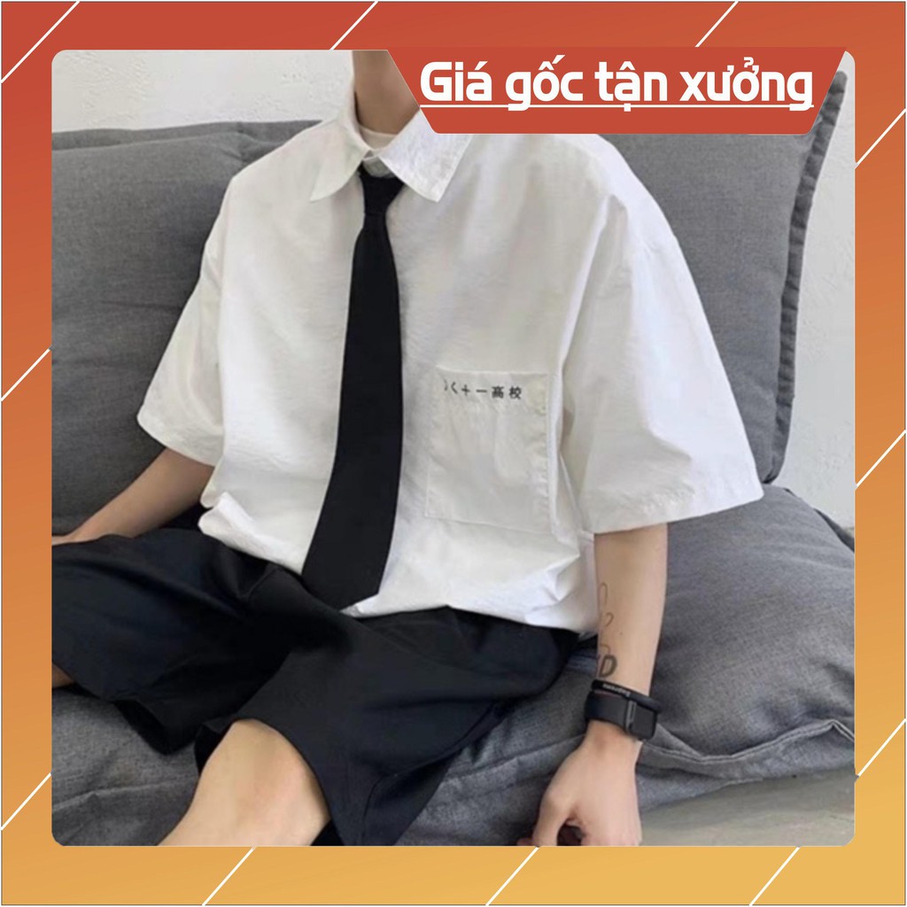 Sét áo sơ mi chữ tài+ cavat + quần ngố CH12 | BigBuy360 - bigbuy360.vn