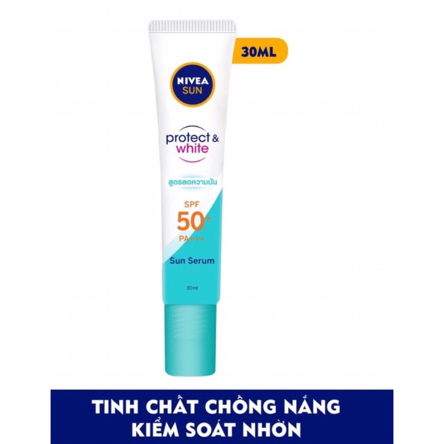 Tinh chất chống nắng NIVEA dưỡng trắng & kiểm soát dầu SPF50+ PA+++ (30ml)