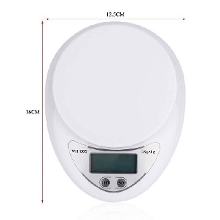 Cân tiểu ly điện tử 5kg Electronic Kitchen Scale