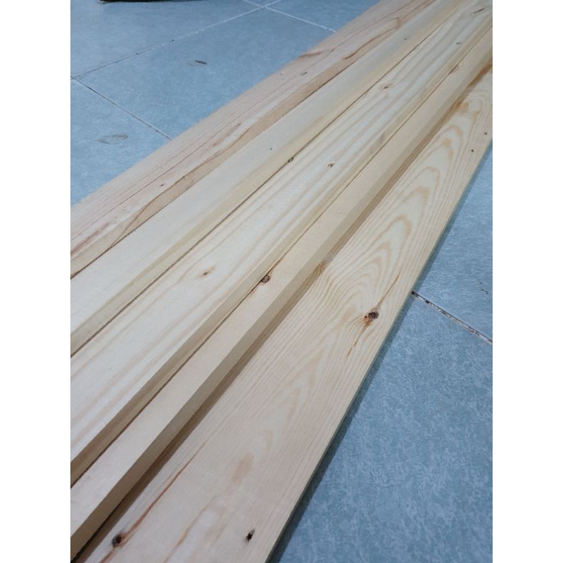 Bó 5 thanh gỗ thông pallet 1m2 rộng 9.5cm dày 1.5cm đã bào láng đẹp 4 mặt đều cạnh phù hợp trang trí, đóng vật dụng, DIY