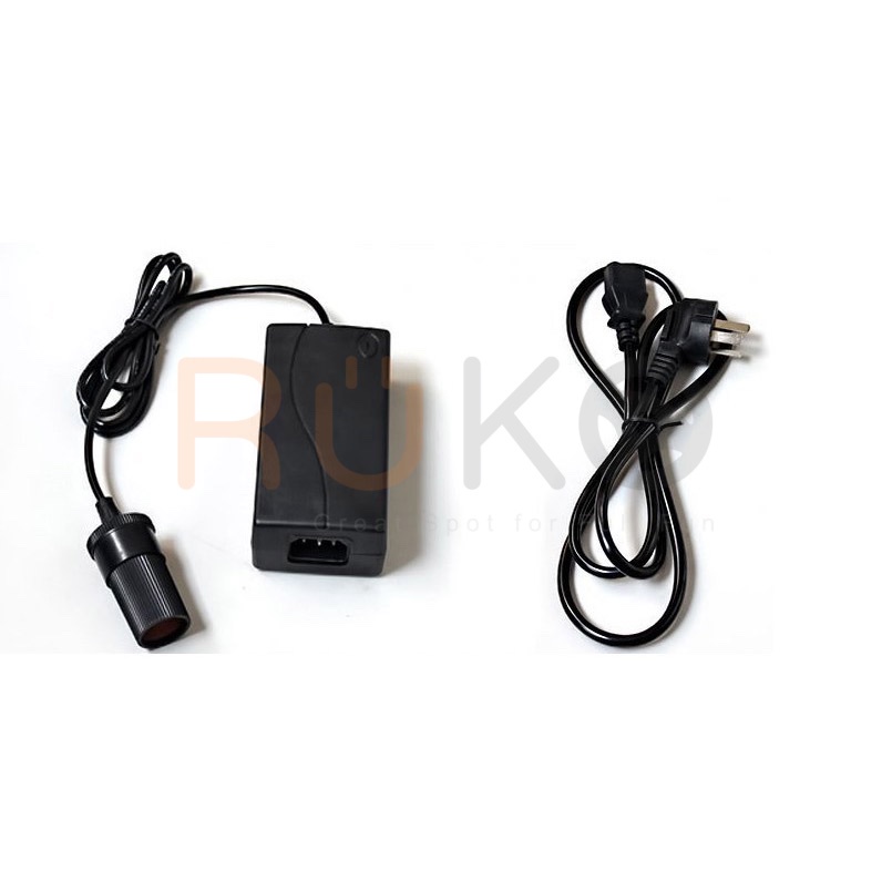 Bộ chuyển đổi- adapter chuyển 220v sang 12V chuẩn đầu tẩu sạc ô tô, xe hơi