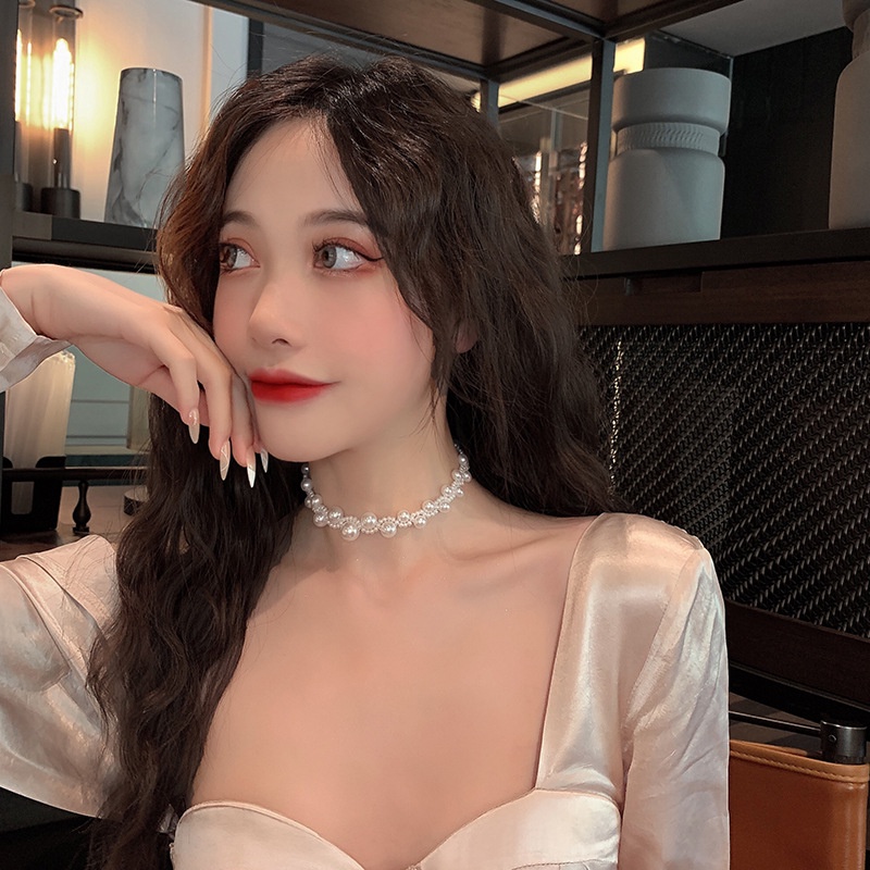 Choker Vòng Cổ Hàn Quốc Siêu Sang Sát Cổ Đi Đám Cưới Dự Tiệc Mainia Shop