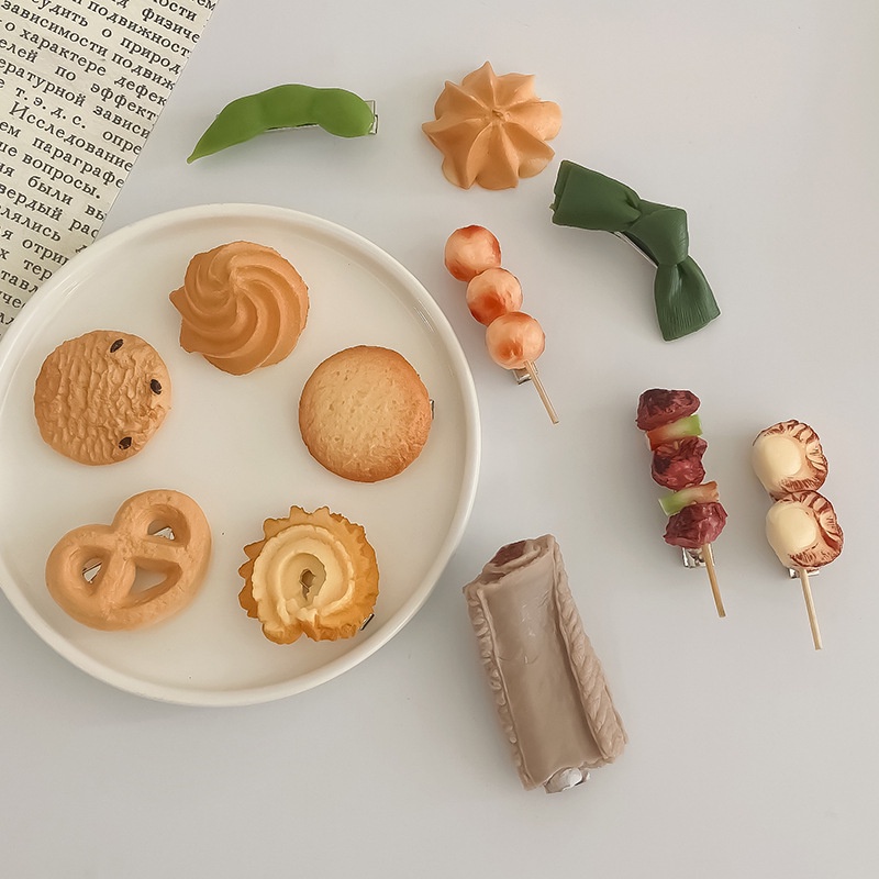 Kẹp Tóc Đùi Gà / Bánh Quy Dễ Thương