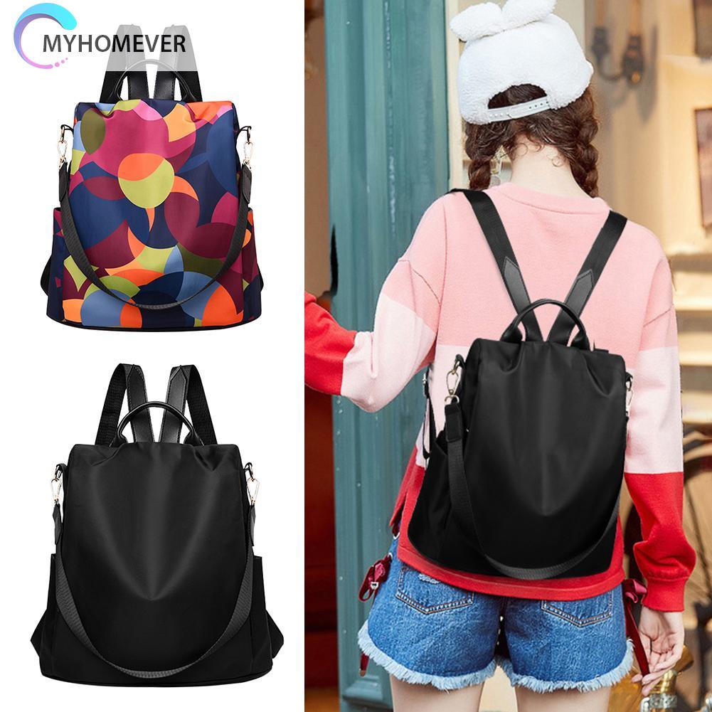 myhomever Women Oxford Multifunction School Bags Girls Casual Anti Theft Backpacks