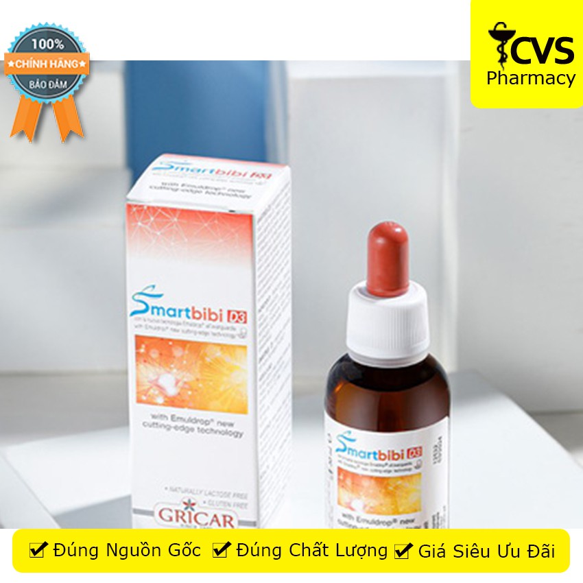 Siro SMARTBIBI D3 Chai 30ml - Bổ Sung Vitamin D3 - Cvspharmacy