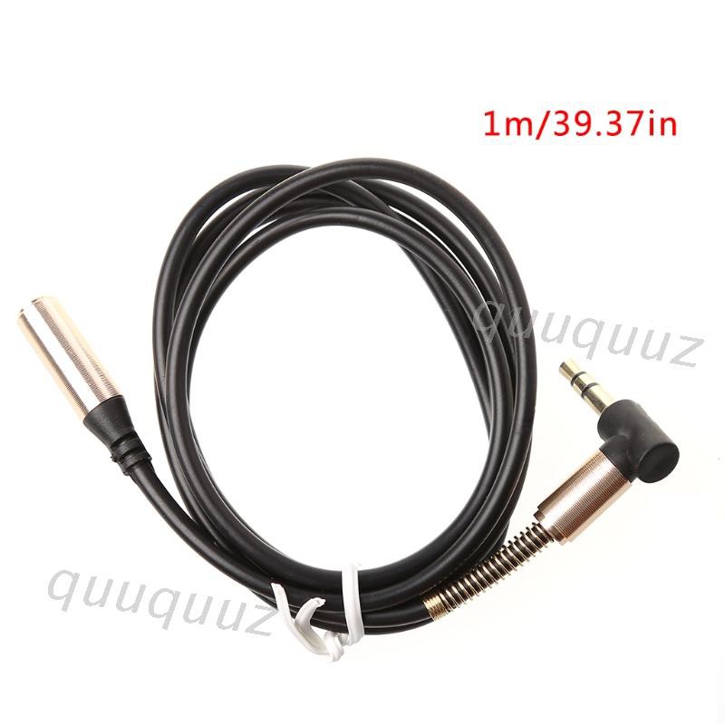 Dây cáp âm thanh nối dài 1m với giắc cắm 3.5mm 90 độ