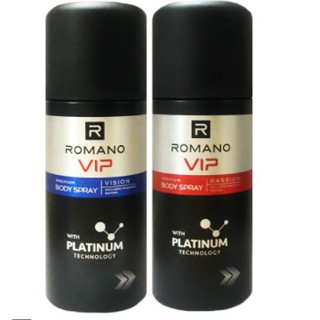 Vip_ combo cặp xịt khử mùi toàn thân romano vip 150ml tiết kiệm hơn