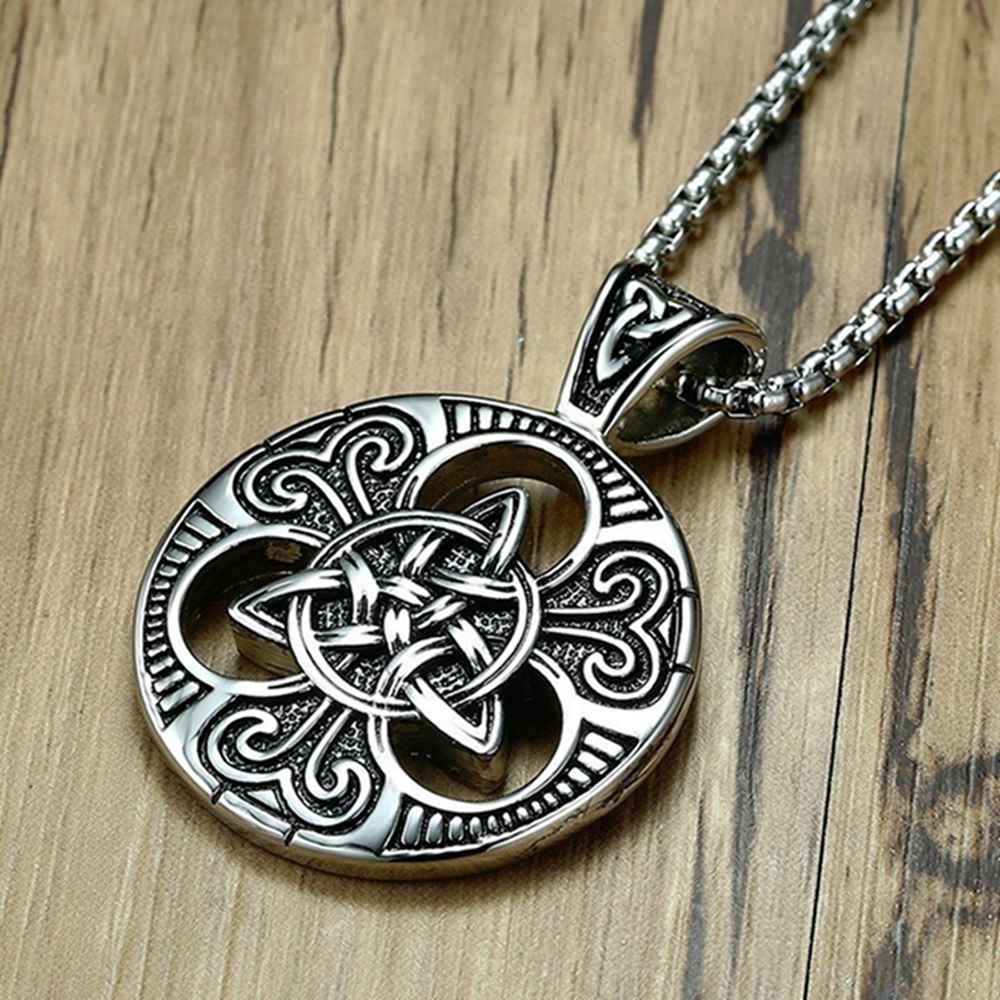 Pria Retro Viking Amulet Pendant Kalung Pria Unisex Retro Pria Jewelry